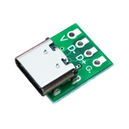10 Pcs Female Connector USB Type C Breakout Board with PCB Converter Board for Data Line Wire Cable Transfer