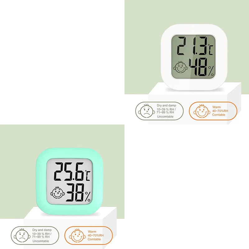1/2pc LCD Digital Thermometer Hygrometer Indoor Room Electronic Temperature Humidity Meter Sensor Gauge Weather Station For Home