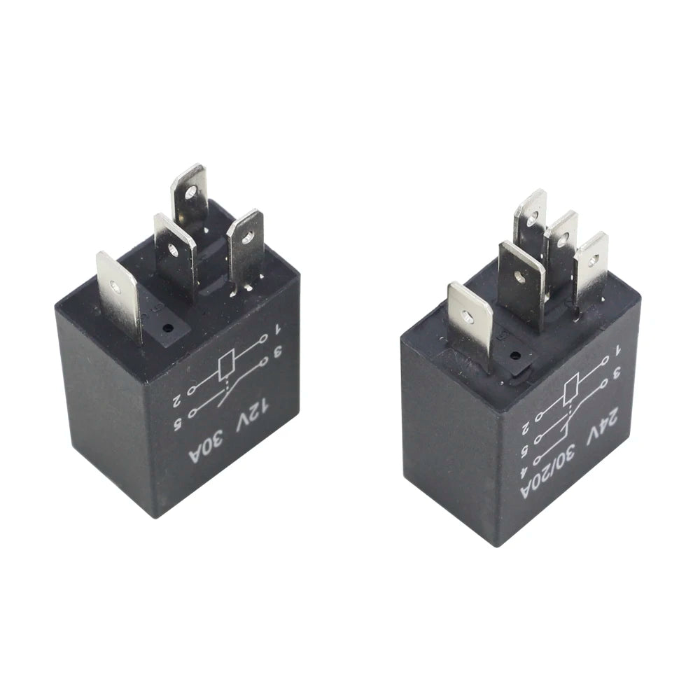 5 PCS 4 Pin/5 Pin 30A 12V/24V Violet Series 4-pin/5-pin Automotive Relay
