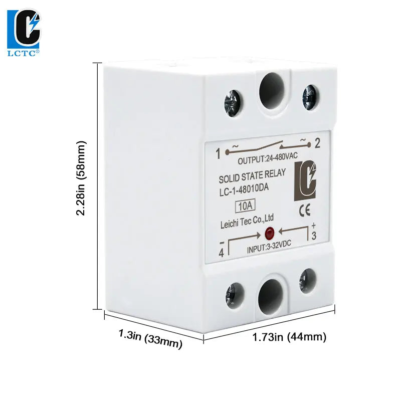 LCTC SSR Relay DC TO AC DC TO DC AC TO AC Solid State Relay Single Phase 10A 25A 40A 60A 80A 100A 120A 200A 240A LC-1-DA/AA/DD