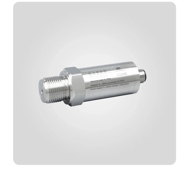 Pressure Transmitter 4-20mA Industrial Sensor M12 Connector IP67 Hydraulic Oil Air Monitoring