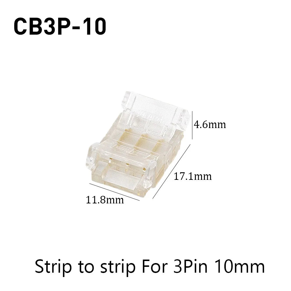 SMD Crystal Joint 2 3 4 5Pin LED Wire Connectors Solderless For 5mm 8mm 10mm Quick Terminal Block Strip Light Wire Connection