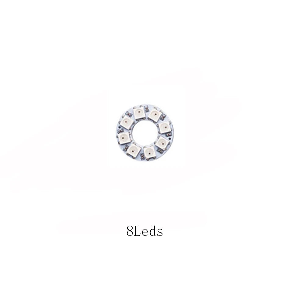 WS2812B DC5V Led Pixel Ring Individul AddressabIe Ring 5050 RGB WS2812 IC BuiIt-in Led ModuIe And 14Keys Lock USB  Controller