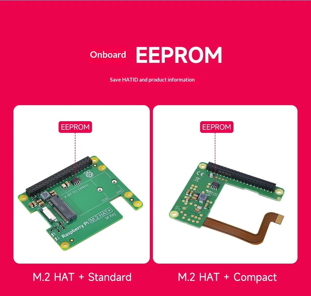 Raspberry Pi 5 Pcie To M.2 Hat+ Compact Expansion Board Ssd Solid State Drive Nvme Pi5