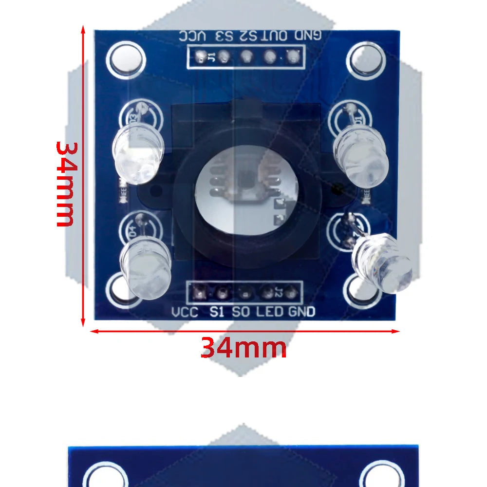 GY-31 Color Recognition Sensor Module (TCS230/TCS3200 Compatible): For Arduino