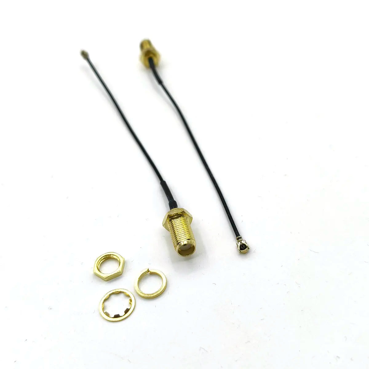 100Pcs-400pcs Brass SMA Nut Bulkhead To  U.FL Female 1.13 Cable Pigtail New