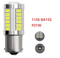 2x 1156 LED Bulbs BA15S BAY15D, 33SMD 5630/5730 P21W PY21W P21/5W 12V for Signal & Reverse Lights
