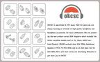 OKCSC HIFI Earphone Connecter for MMCX Female to IE900 Male Adapter for SENNHEISER IE200/IE300/IE600/IE900/AKG N5005/N30/N40