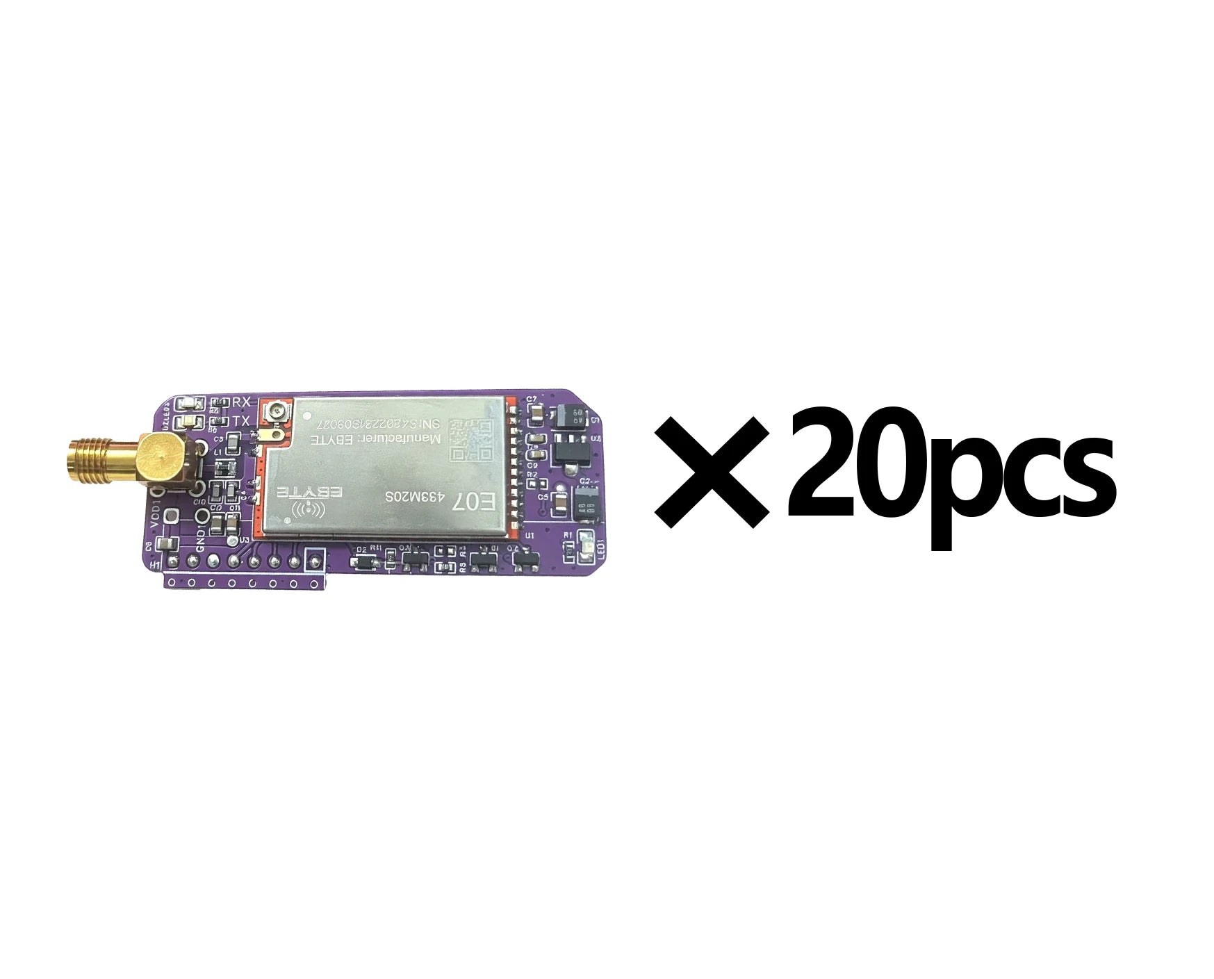 NRF Module CC1101 Expansion Board, 18dBm External High-Gain 433MHz Sub-GHz Wireless Module