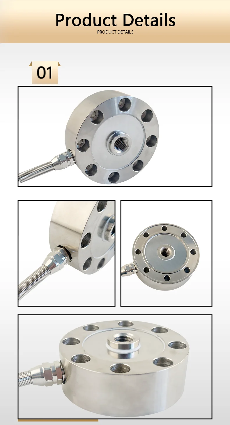 Compression/Tension Spoke Load Cell 30kg-5t Options, 5-Digit Display Controller, Relay Outputs OUT1/OUT2 8 Mounting Holes