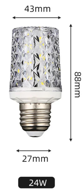 E14 E27 Led Corn Bulb 24W 30W 40W 50W Lamp Chandelier Decorative Living Light SMD5730 Chip Small Warm Replace Halogen Home Room
