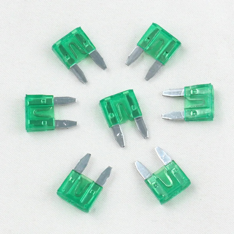 20 Pcs 5A 7.5A 10A 15A 20A 25A 30A Amp Mini Fuses for Car Truck Automotive Fuse Accessories Blade