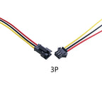 YuXi 1/2/5 Pairs JST SM 2.54mm 2/3/4/5/6Pin Plug Male Female Connector 20cm Wire Cable for LED Light Strip