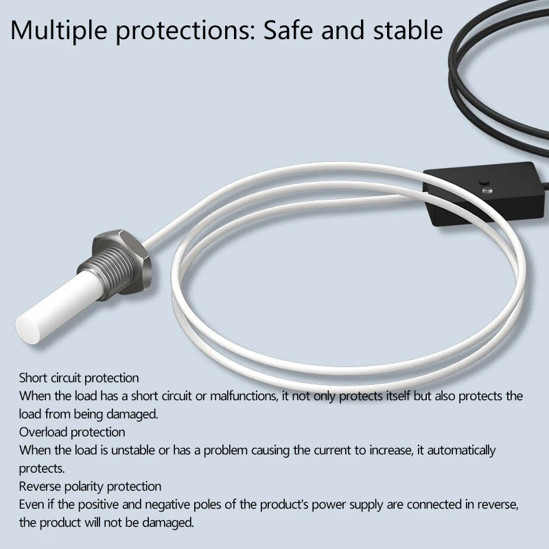 High-temperature resistant capacitive contact type liquid level oil level sensor for liquid, water level, glue, oil tank sensing