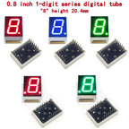 10PCS 0.8 inch 1-digit digital tube 20mmX27.7mm digital display screen "8" high 20.4mm 7-segment digital tube 8106 series 8102