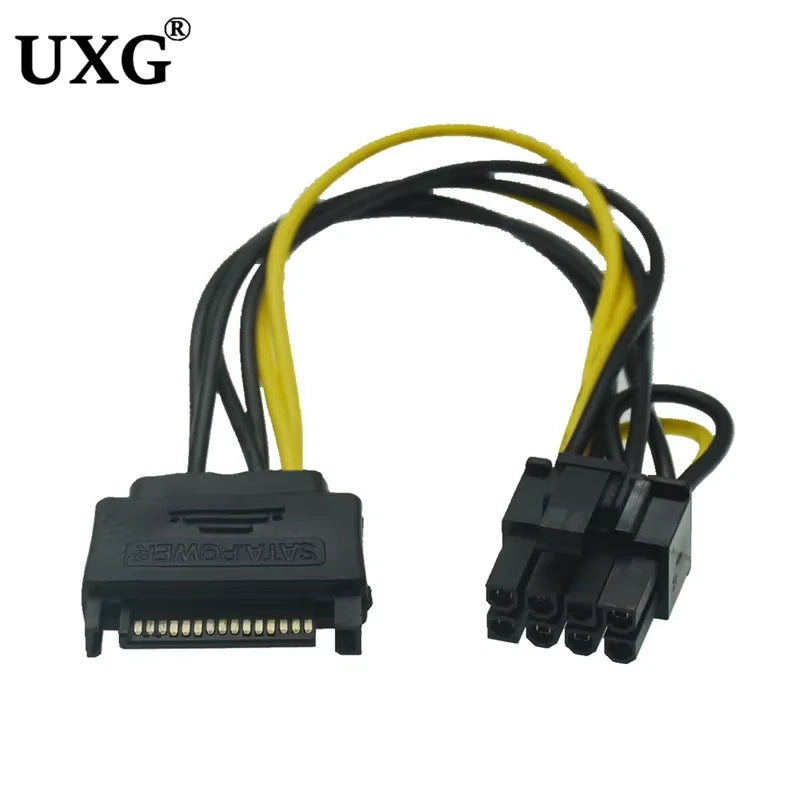 IDE Molex 4 Pin to SATA 2 Serial HDD Power Adapter Cable Hard Drive Connector Male to Female Molex SATA Extension Cord