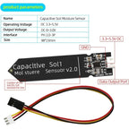 1-10PCS Capacitive Soil Moisture Sensor Module Corrosion Resistant 3.3~5.5V for Arduino Moisture Detection Garden Watering DIY