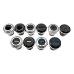10Pcs Metal D‑Type Panel Mount Socket RJ45 CAT6 HDMI USB3.0 Straight Through Network Connector Module Round Panel Mount Adapter