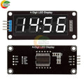 TM1637 Clock Module 4-digit LED 0.36" 0.56" Display Tube 7-segment LED Display Clock Dual Dot Module 0.36" 0.56 Inch Arduino