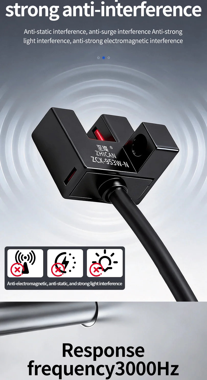 ZHICAN ZCX-950-P 951 952 953 954W-N U Shaped Photoelectric Sensor Fork Slot Detection Switch Limit Switch