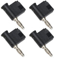 4PCS Stackable Banana Plug No Soldering Lamp Pitcher Flower Stacking Plug 16.8mm Testing Instrument Power Connection Connector
