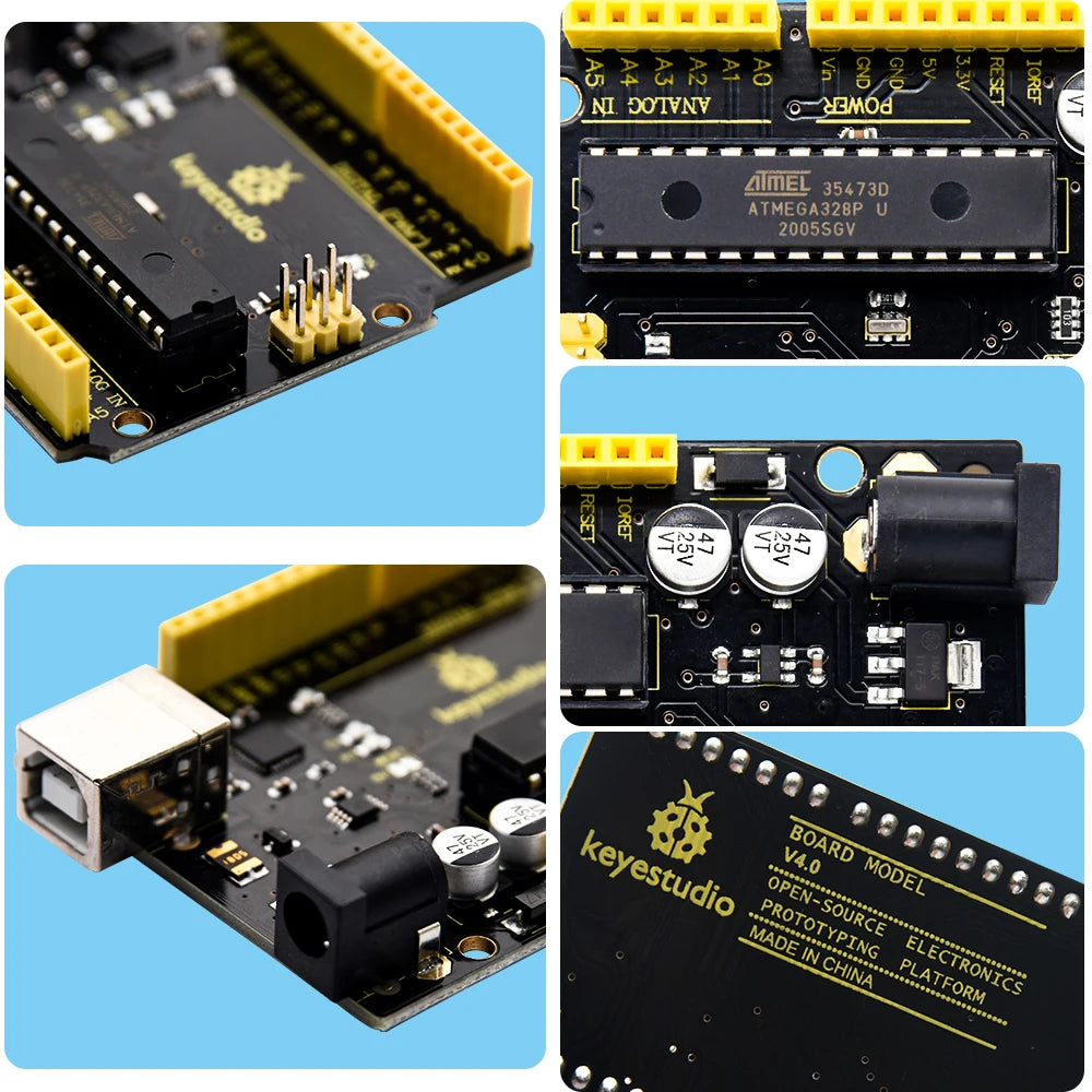 Keyestudio WIFI UNOR3 Development Board ATMEGA16U2/ ATMEGA328P/CP2102 +USB Cable With  Gift Box Compatible With Arduino Uno R3