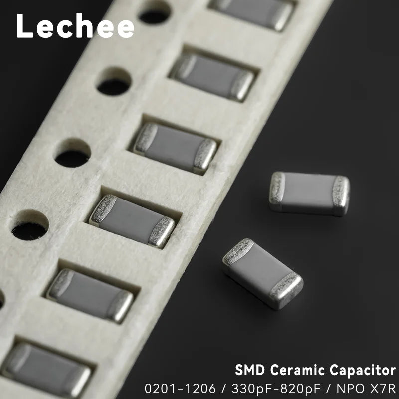 100pcs/lot 0201 0402 0603 0805 1206 SMD Ceramic capacitors 330pF 390pF 430pF 470pF 510pF 560pF  620pF 680pF 750pF 820pF NPO X7R