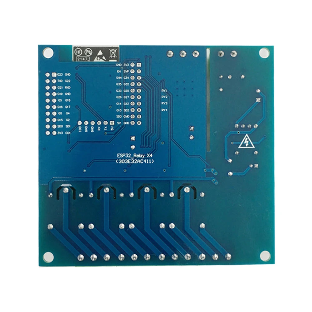 ESP32 Relay Development Board AC / DC Power Supply WiFi Bluetooth BLE 4 Channel Relay  ESP32 Module