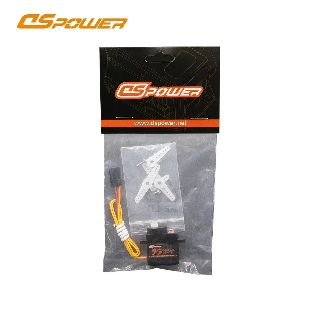 DSpower 9G Digital Waterproof Plastic Gear Servo Core Motor JR Plug for RC Car Truck Robot Model Axial WLtoys K999