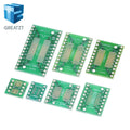 GREATZT 35pcs=7value*5pcs PCB Board Kit SMD Turn To DIP SOP MSOP SSOP TSSOP SOT23 8 10 14 16 20 24 28 SMT To DIP