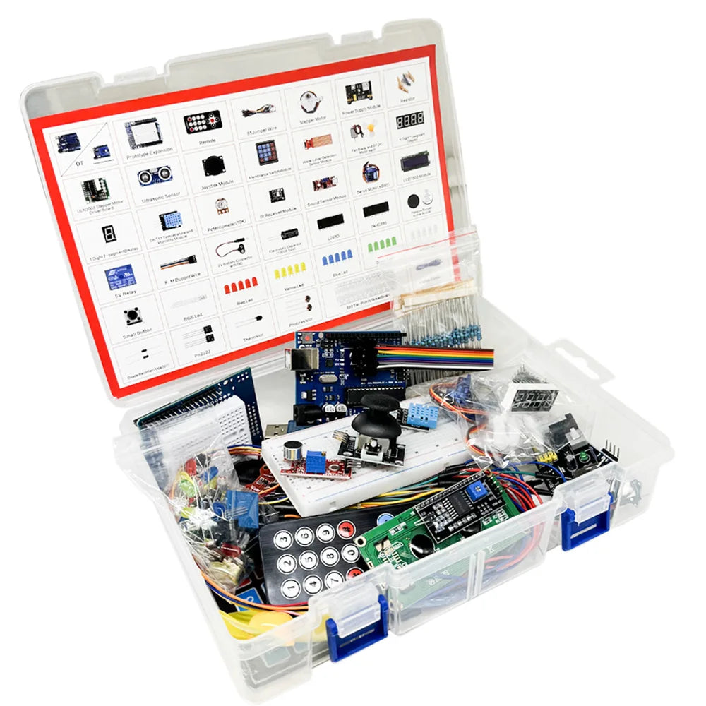 Electronic Starter Kit RFID Upgrade Kit for arduino R3 board 830-Hole Breadboard Super Starter Learning Kit for ATmega328P