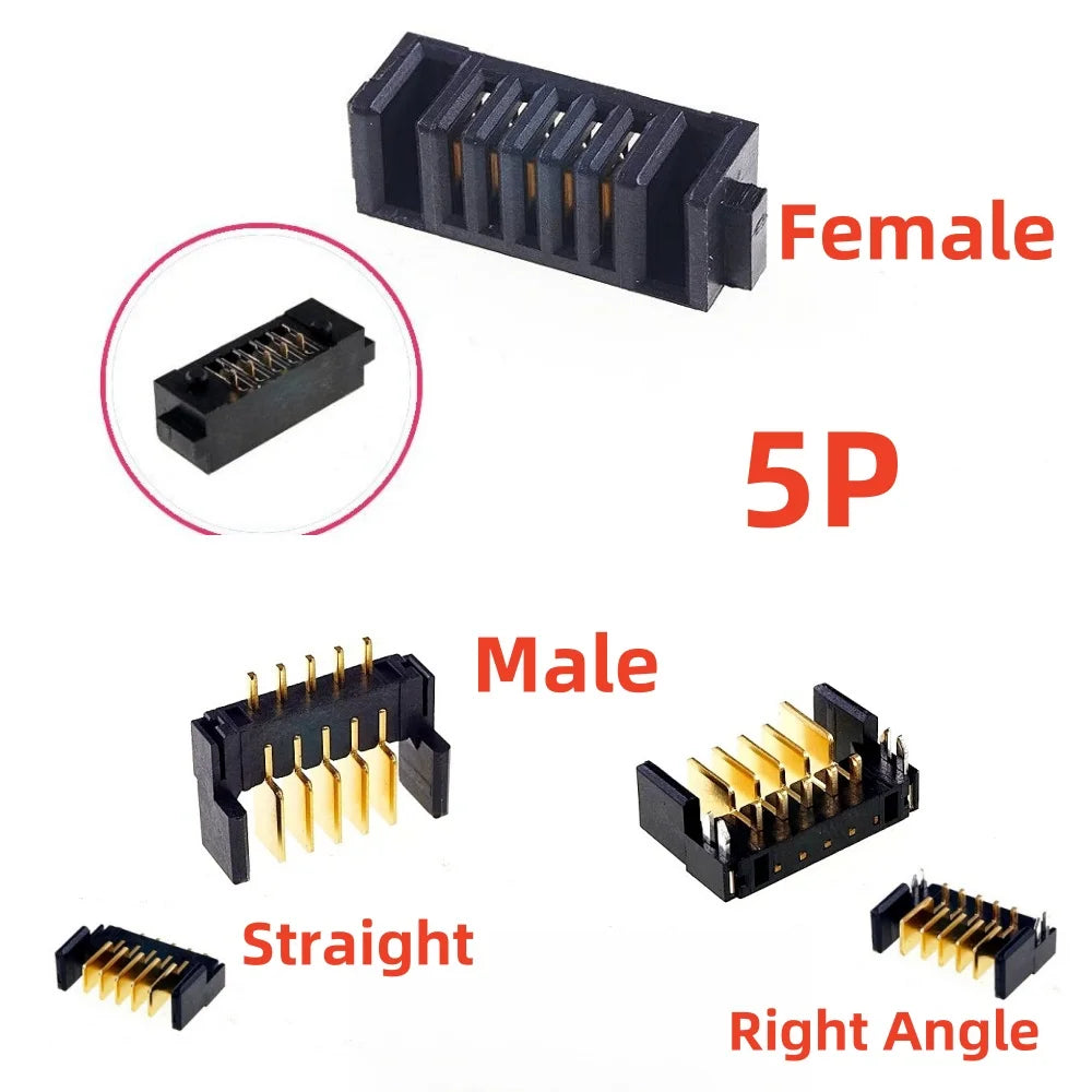 5 20Pcs Blade Male Battery Connector 2.0 MM Pitch 3 4 5 6 7 8 9 10 11 12 Position Right Angle Through Holes Straight PCB Header