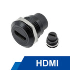 1Pcs Metal Round Socket Module D Type RJ45 Straight Through Network USB2.0 USB3.0 Connector Panel Mounting HDMI CAT6