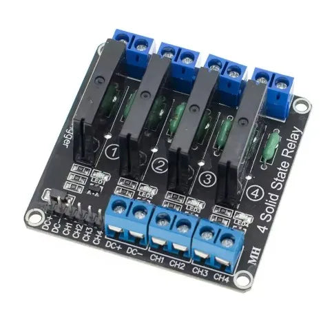 Low Level 5V 1 2 4 8 Channel Solid State Relay Module SSR G3MB-202P 240V 2A Output With Resistive Fuse For Arduino