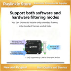 ECAN-S01 ECAN-E02 CAN Protocol Converter CAN to TTL/RS485/RS232/RS422/Ethernet/WiFi AT Command EBYTE ECAN Series Modbus TCP UDP