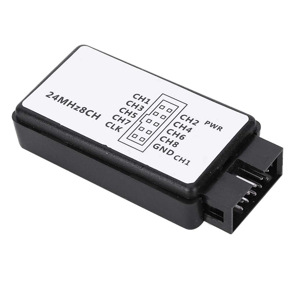 USB Logic Analyzer Device Set Mini Digital  Size 8 Channel Input Memory 24MHz Logic Analyzer 24MHz USB Logic Analyzer