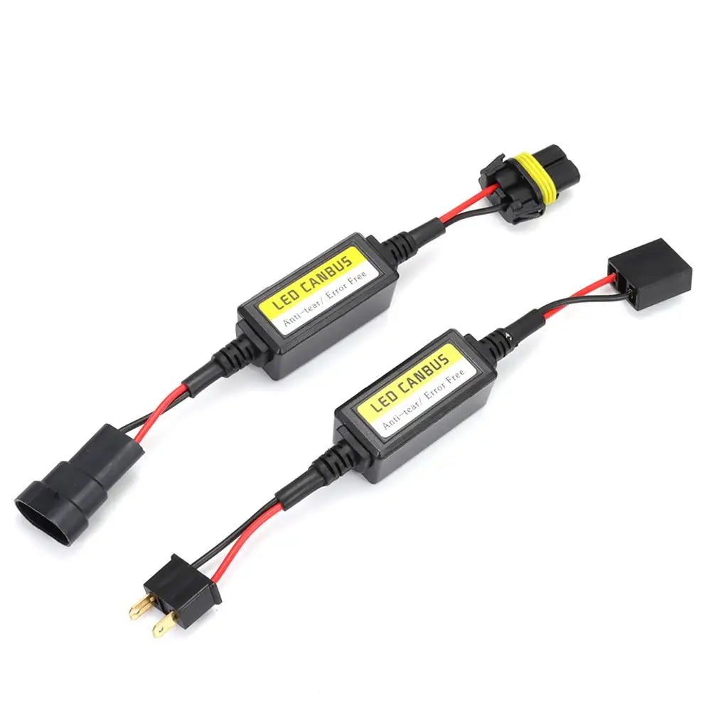 Tools Anti-Flicker h1/h3/h4/h7/h8/h9/h11 Automotive LED Decoder Fault Eliminator Resistor Controller LED Canbus Decoder