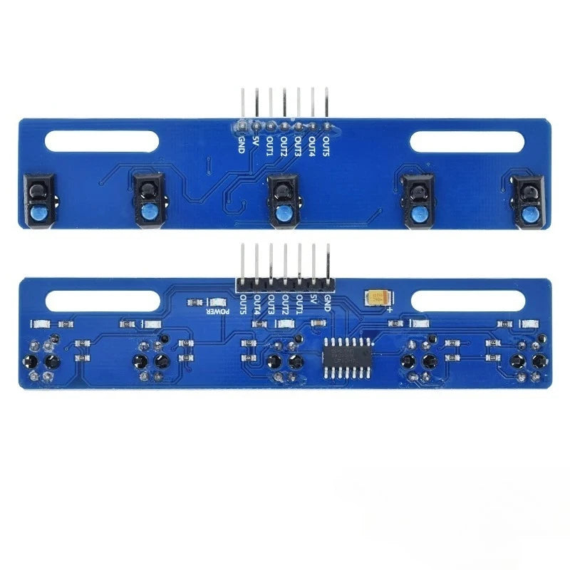 5 channel Infrared Reflective Sensor TCRT5000 KIT 5 way/road IR Photoelectric Switch Barrier Line Track Module