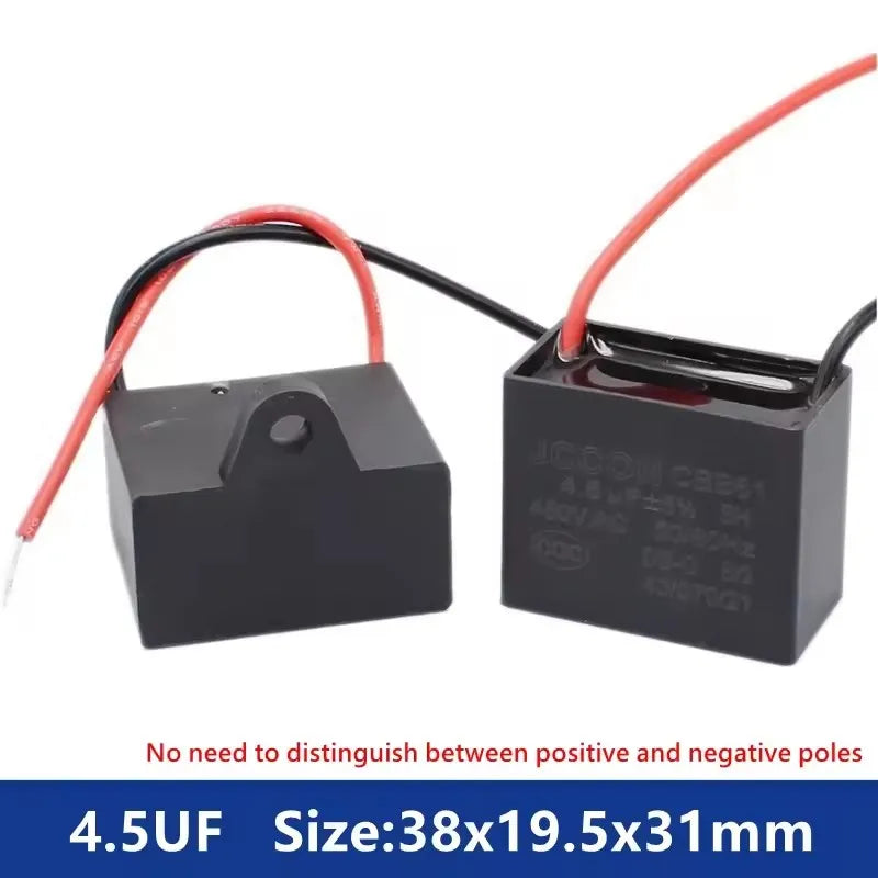 CBB61 450V Start Capacitor 1uf/1.5/1.8/2/2.5/3/4/5/6/7/8UF/10/12/15/18/20 UF Fan Ceiling Exhaust Motor Run Capacitor CBB