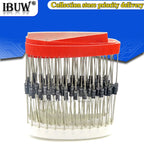 100PCS 1N4007 1N5819 1N4001 UF4007 FR107 FR157 FR207 1N4004 1N4937 HER107 RL207 1N5817 1N5399 DO-41 Rectifier Diode 1N60