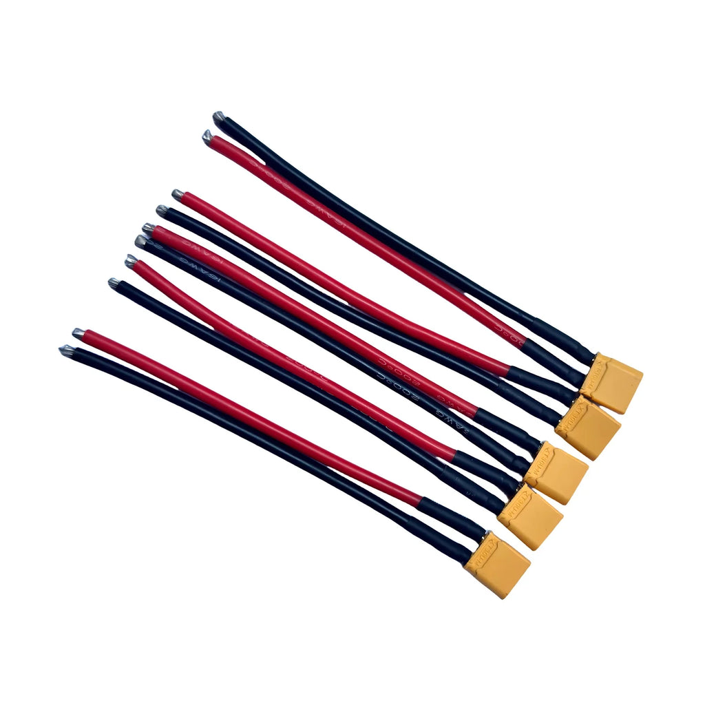 XT30U XT30 Plug Male and Female Connector with 100mm 16AWG Wire Cable for QuadcopterRC Fixed wing Lipo Battery FPV Drone charger