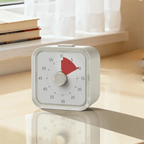 60 Minutes Visual Timer Ultra Silent Visualization Countdown Alarm Clock Self-discipline Round/Square Kitchen Timer