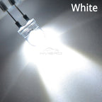 50pcs 10mm White Red Green Blue Yellow Diode Led Round 0.5W Power Light 3.2~3.6V LED Lamp Bead Light-emitting Diodes 30KMCD Bulb