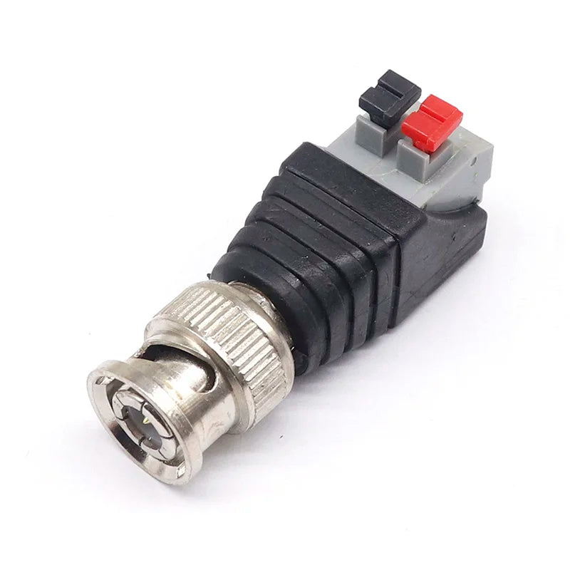 BNC male to extruded terminal connector Q9 50ohm surveillance video connector Press-type terminal adapter