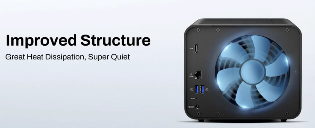 TERRAMASTER F4-425 4Bay NAS Storage Intel x86 Quad-Core CPU 4GB RAM 2.5GbE LAN Network Attached Storage for Home Users (Diskless