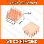 WE DO HEATSINK Small Tiny Useful Pure Copper Heat Sink Without or With Thermal Pad For Raspberry Pi Banana Pi IC Chipset Package