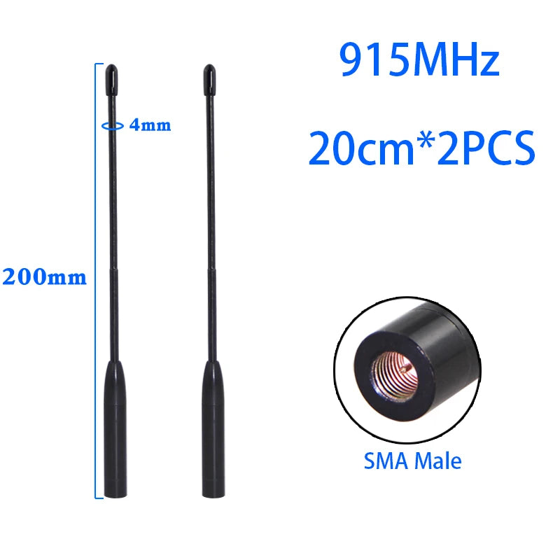 Support Custom 2PCS LoRa Module Antenna for Meshtastic 868MHz 915MHz Soft Antenna Omni High-Gain Whip Antenna SMA Head Connector