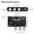 ZK‑1001U Mono 100W Bluetooth Amplifier Board TPA3116D2 DC9‑24V TWS Stereo Pairing Support Wuzhi Audio APP AUX U Disk USB Sound Card Amp Module
