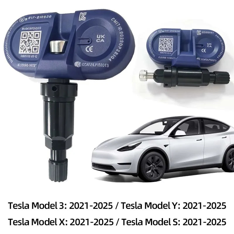 For Tesla Model 3 Y S X (2021–Present) Tire Pressure Monitor Sensors: BLE Bluetooth TPMS Sensor Replaces 1490701-01-C