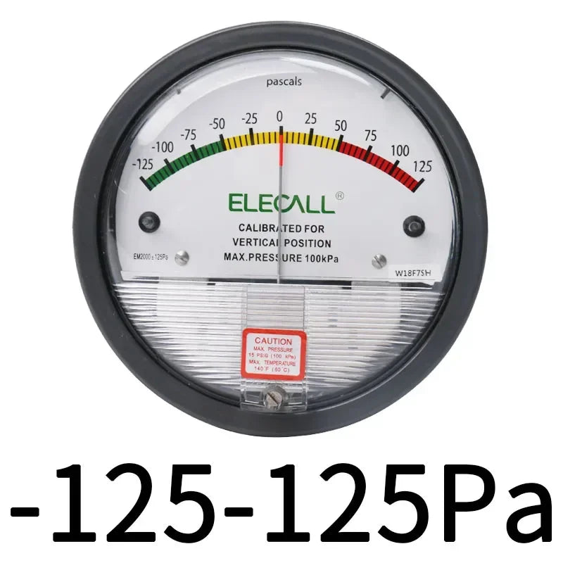 ELECALL Digital Differential Pressure Gauge Air Gas Meters Barometer Positive Negative Pressure for Clean Room Detect KPA/mbar